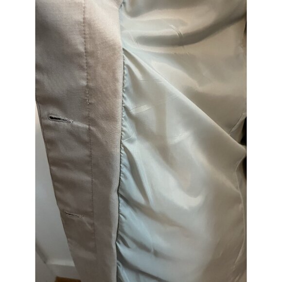 London Fog Trench Coat Women's Sz 14 Khaki Tan Hooded Long Mid Calf Vintage - Picture 8 of 16